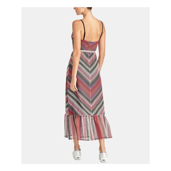 RACHEL ROY Womens Spaghetti Strap V Neck Maxi Party Sheath Dress - Picture 2 of 4